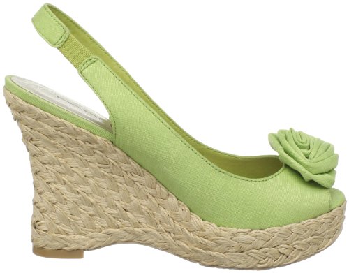 Image of Moda Spana Women's Hide Slingback Espadrille,Lime Cotton Voile,13 M US