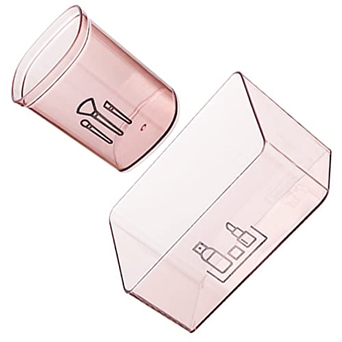 MUSISALY 2個 化粧品収納ボックス クリア化粧ケース 化粧品収納オーガナイザー makeup organizer make up organizer storage スキンケア主催者 ピンク