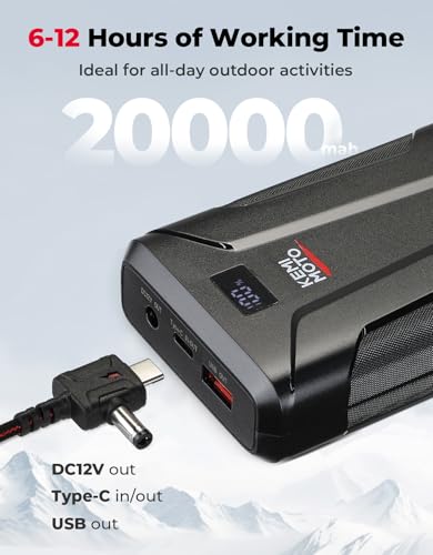 KEMIMOTO Soft Fleece Heated Hoodie for Men and Women, Unisex Heated Sweatshirt with 12V 20000mAh Battery3