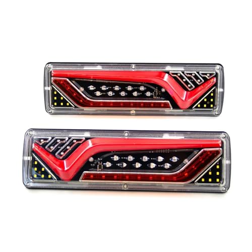 Feux arrière LED 12V 24V pour camion et remorque avec clignotants intégrés