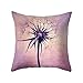 Funda de cojín con diseño de flor de diente de león y loto, funda de cojín para sofá, cama, decoración de café, 2 cómoda y ecológica