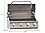 Bull Lonestar 30 Inch Built In 14 Gauge Stainless Steel Gas Flat Top Grill with 4 Welded Burners and Heavy Duty Thermometer