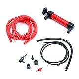 MaxWorks 51012 3-in-1 Multi-Functional Siphon Fuel Transfer Pump – Gas, Oil & Liquid Transfer with Durable ABS Construction and Air Adapter Kit for Automotive, Marine & Home Use