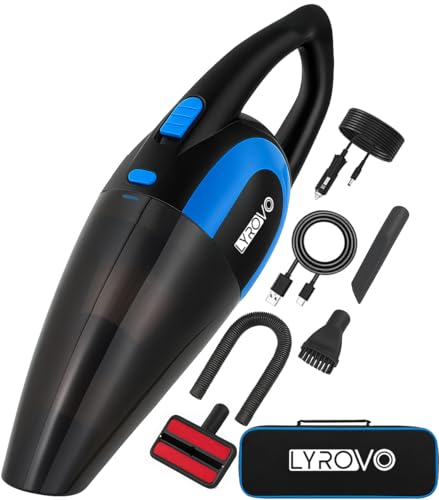 Lyrovo LY3301 2 in 1 Wireless Car Vacuum Cleaner with Pet Hair...