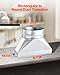 VEVOR Duct Boot, 3-1/4 x 10 x 6 inch Duct End Boot, Galvanized to Round Transition Galvanized Floor Register Tool for Center Ventilation & HVAC System, Easy Installation,Silver (6 in Round Pipe)