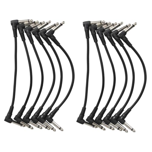 Câbles de audio pour guitare FRCOLOR et cordons d'effet noirs pour pédale