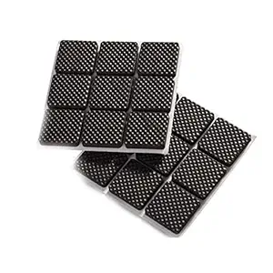 KPS Furniture Protection Square Cushion | Non Slip Anti Skid Scratch Proof Pad | Bumper Floor Noise Insulation Leg Guard | Rubber Table/Sofa Pad (Set of 32 PCs,Multicolor)