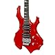 Bullfighter E-Gitarre für Erwachsene, Anfänger, Rockgitarre, professionell, mit Gitarrentasche, Plektren, Kabel, Stimmgerät, Gurt und Saiten (Red)