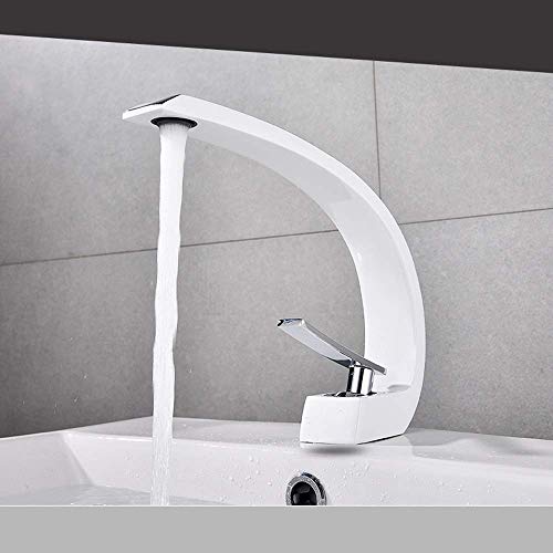 Lavabo de salle de bain en cuivre avec mitigeur eau chaude froide pour rénovation chic