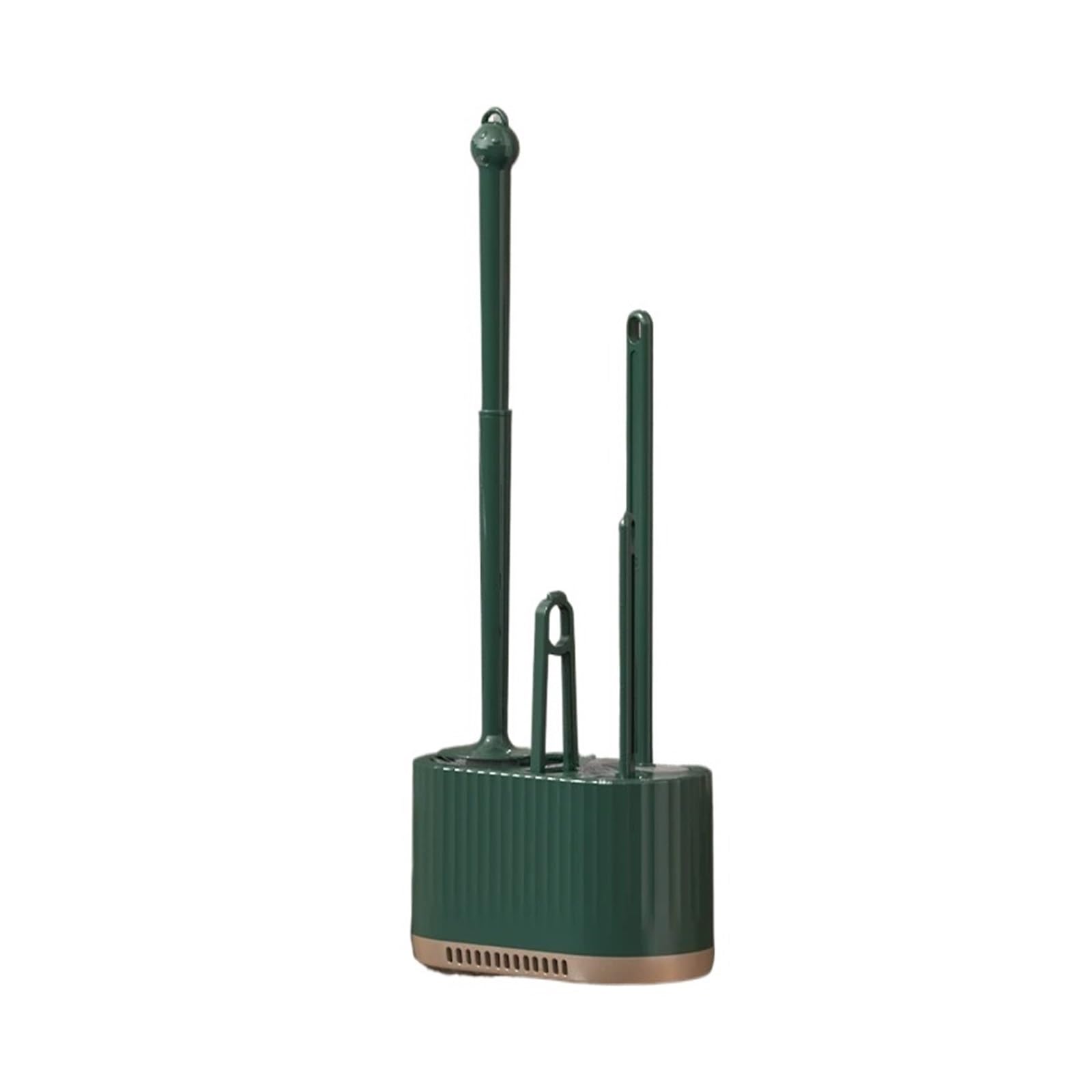 Toilet Brush Household Toilet Brush Wall Mounted Toilet Cleaning Brush, No Angle for Comprehensive Cleaning, Suitable for Toilets(Dark green)