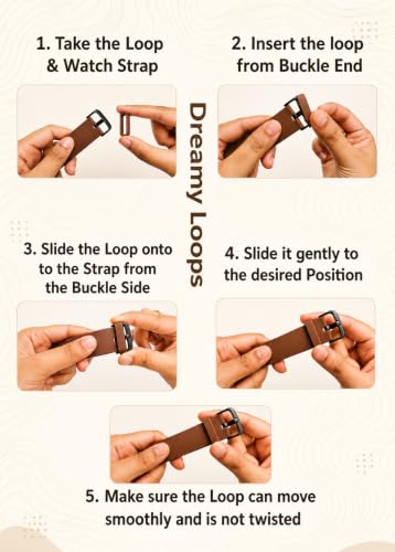 Image of Dreamy 16,18, 19, 20, 21, 22mm Rubber Silicone Smart Watch Strap Loops /Keepers Holder Retainer Loop Replacement - Black color Watch Band Loop