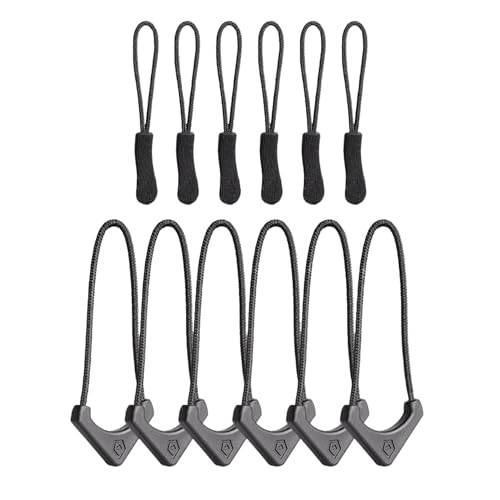WANDRD Tirettes de fermeture éclair – Sécurisez vos essentiels de voyage – Accessoires de sac à dos pour équipement de voyage (noir)