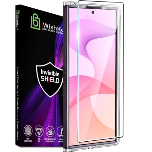 Image of Military Grade compatible with Samsung Galaxy Fold 8 Ultra 5G Borderless Tempered Glass screen protector guard | Scratch Resistance | 9H Hardness | Edge-to-Edge Protection | Easy Installation Kit (Fold8 Ultra - Borderless)