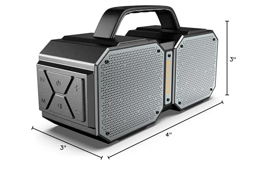 Image of BUGANI Shock Bluetooth Speaker, Portable Bluetooth 5.3, Waterproof, 60W Super Power, Outdoor Speaker, (New Model)