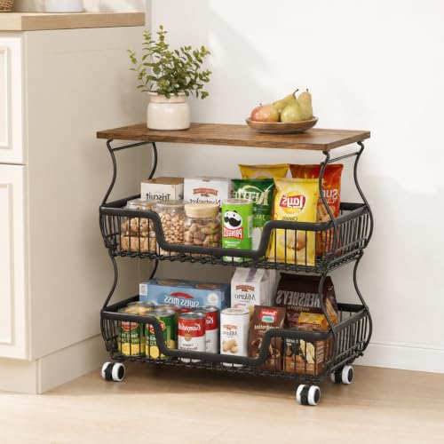 Fruit and Vegetable Storage, 3 Tier Fruit...