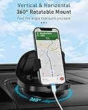 JOYEKY Car Phone Holder for Dashboard, 360° Rotatable Horizontal & Vertical Viewing Car Phone Mount，Washable Reusable Mobile Phone Holder, for iPhone Samsung Android Smartphones (Black) - Image 2