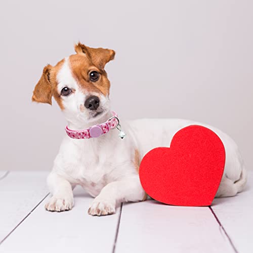 Valentine Holiday Cat Collar with Bell, 3 Pack Breakaway Kitty Kitten Heart Collar for Boys Girls Male Females - Image 8
