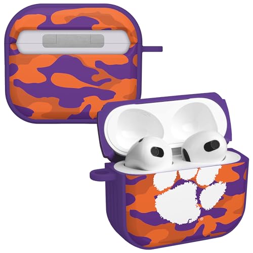 AFFINITY BANDS Clemson Tigers Camo HDX Case Cover Compatible with Apple AirPods Generation 3