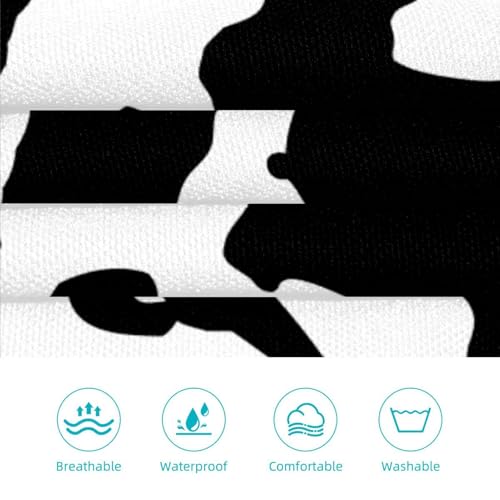 Lot de 2 tabliers multicolores avec 4 broches et imprimé vache original - 3