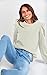 PRETTYGARDEN Fall Outfits Women Trendy Puff Sleeve Sweatshirts Crewneck Twist Texture 2024 Warm Winter Pullover Tops (Apricot,M)