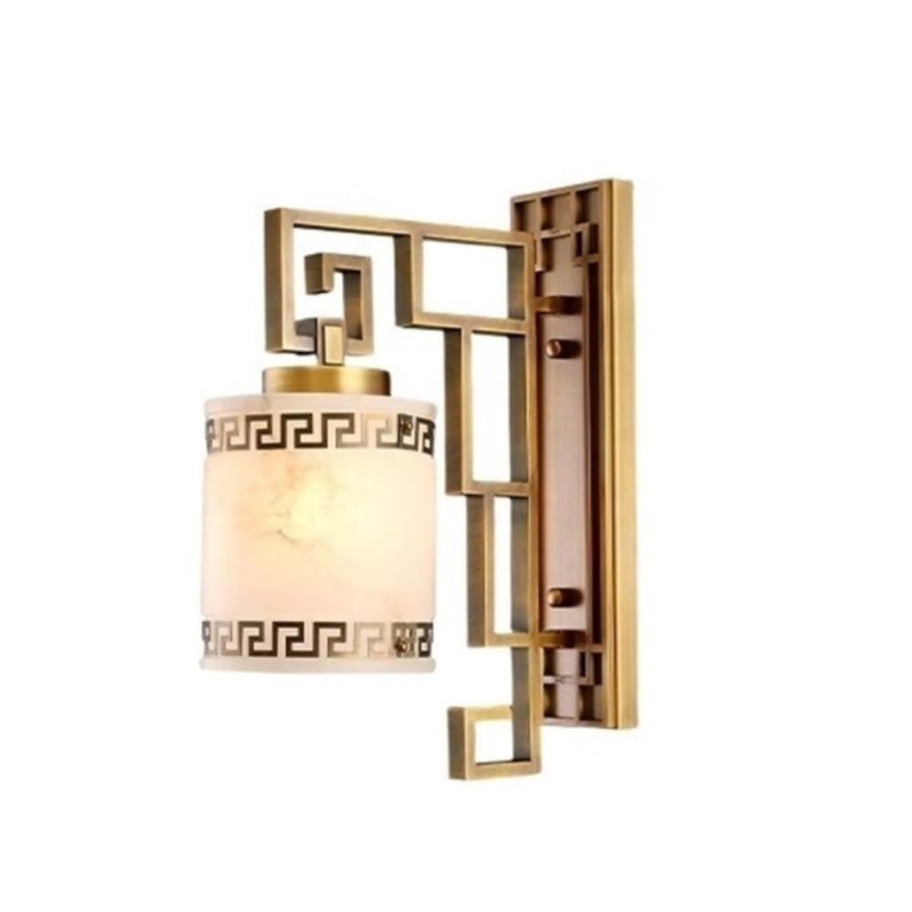 birene Wall Lamp Marble Interior Decoration Bedroom Bedside Lamp Corridor Entrance Antique Lights