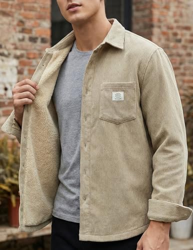 Image of ZAFUL Men's Shacket Aztec Print Shirt Jacket Flannel Button Up Turndown Collar Overshirt Chest Pocket Button Flap Thick Shirt