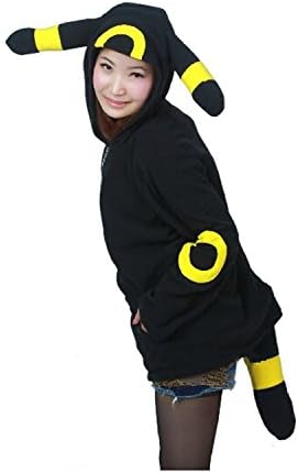 Datangep Black Umbreon Costume Hoodie for Spring or Autumn XL