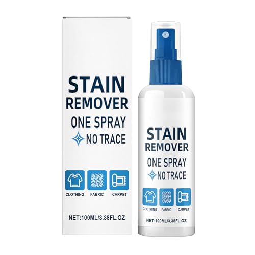 KOAHDE Spray Limpiador De Limpieza En Seco,Limpiador de Ropa de Espuma Seca,Quitamanchas para Todo Tipo de Tejidos,100ML,Ropa de Cuidado Limpia y Suavemente