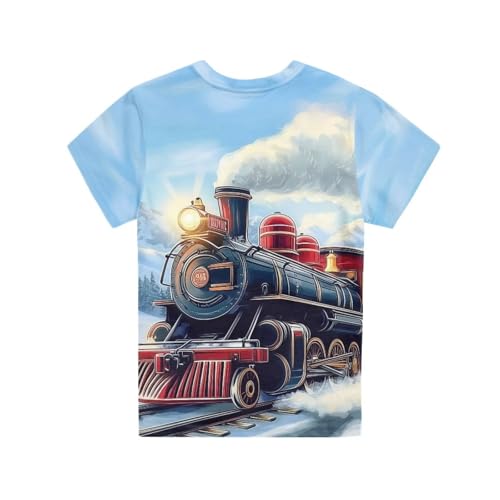Image of WELLFLYHOM Kids Tshirts Girls Boys Short Sleeve Crewneck Tees Shirts Casual Sport Pullover Tops Size 3-16 Years