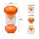 Sanduhr für Kinder – 5 Minuten, Orange, 12,7 cm, Stundenglas mit Acrylüberzug für Klassenzimmer, Zuhause und Kinderzimmer – mittelgroße Einzelpackung