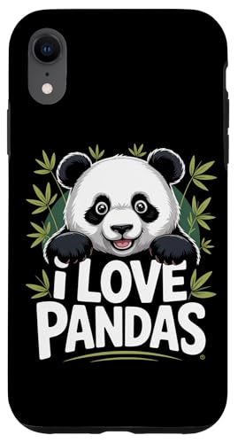 I Love Pandas 킢p_̃N}̃A[g[N X}zP[X iPhone XR p