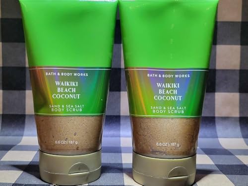 2 Waikiki Beach Coconut Sand & SEA Salt Body Scrub 6.6 Oz Bath Body