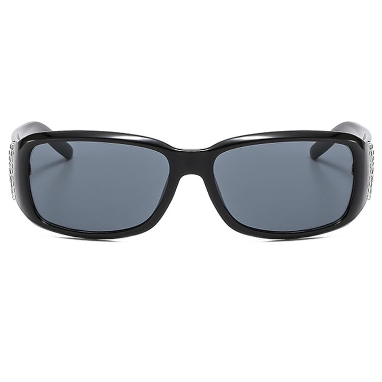 bullabulling Bling Rhinestone Y2K Wrap Around Sunglasses for Women Men Oval Fashion Trendy Sport Shades UV400 Eyeglasses2