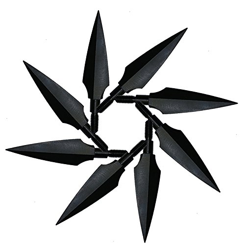 image for Huntingdoor 12pcs Traditional Broadheads 150grain Screw-in Hunting Arr