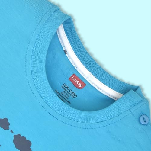 Image of LuvLap Baby Boys Regular Fit 100% Cotton Half Sleeves Boys T-Shirts and & Shorts Set Pack of 3