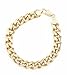 Men's Yellow Gold Plated 9mm Lifetime Warranty Cuban Curb Chain Link Bracelet, 9"