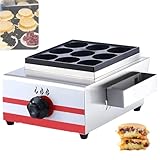 ToayNia Máquina Comercial de Hamburguesas con calefacción a Gas, máquina Comercial de Hamburguesas con Huevos a Gas, Control de Perilla Individual, 9/18/34, freír Huevos o Bolas de Pescado 9