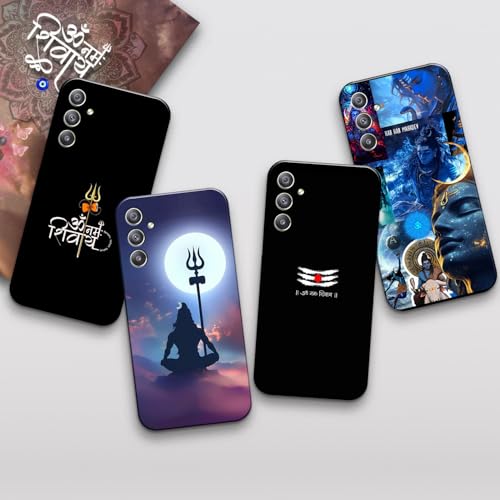 Image of COLORflow Back Cover Compatible with Samsung Galaxy A34 5G | Shiv Ji, Mahadev, Bholenath, God Color Customized Back Cover Compatible with Samsung Galaxy A34 5G