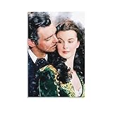 Enartly Leinwand Bilder Clark Gable Vivien Leigh Stampa 