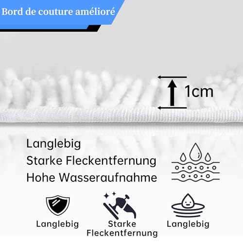 XIANGBIN 5er Set Dampfreiniger Steam Ersatzbezug Kompatibel with Vileda Dampfreiniger Ersatzbezüge Superfine Faser Tücher Langlebig und Perfekte Passform waschmaschinengeeignet
