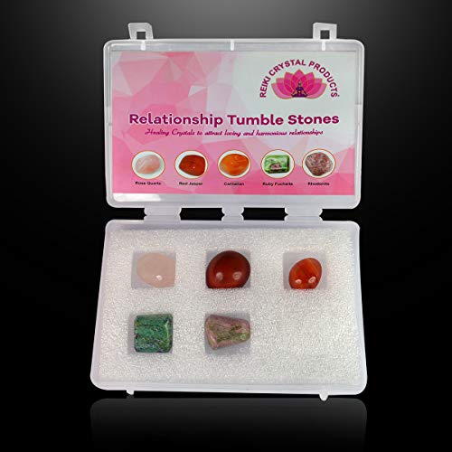 Image of Reiki Crystal Products Certified Natural Crystal Tumble Stone Kit | Multiple Crystal Stone Sets for Meditation, Reiki, Chakra & Spiritual Practices