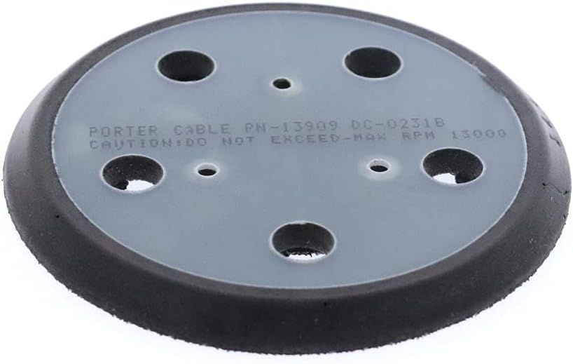 Porter Cable 333 Palm Sander 5 Hole Replacement 5" Hook & Loop Pad # 889873
