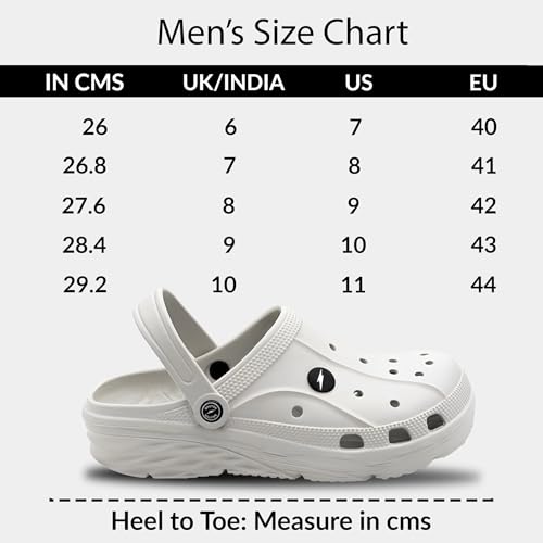 Image of BRUTON Unisex EVA Sandals | Lightweight Clogs with Adjustable Back Strap | Breathable Anti-Slip Casual Sandals for Walking, Beach, Travel & Daily Wear