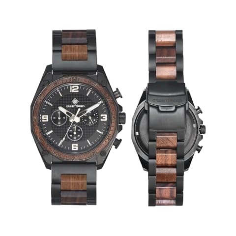 GREENTREEN Montre Chronographe Homme Cover
