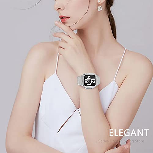 Mod set 45mm bracelet et boîtier diamant pour Apple Watch v7 - 5