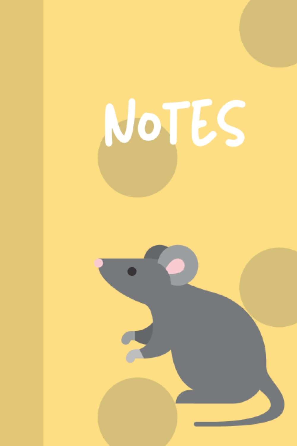Kids Cartoon Notebook: Kids cheese and mouse 120 page lined notebook journal diary cute cartoon rat