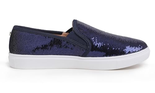 Image of FEVERSOLE Women's Fashion Sparkle Sequin Embellished Sneaker Party Holiday Casual Shoes