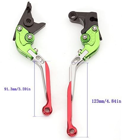 Miniatura 138 de FXCNC Billet Folding Extendable Adjustable Brake Clutch Levers Compatible with Raptor YFM660 01-04, TTR125L/LE/LW 00-16, Banshee 350 02-06
