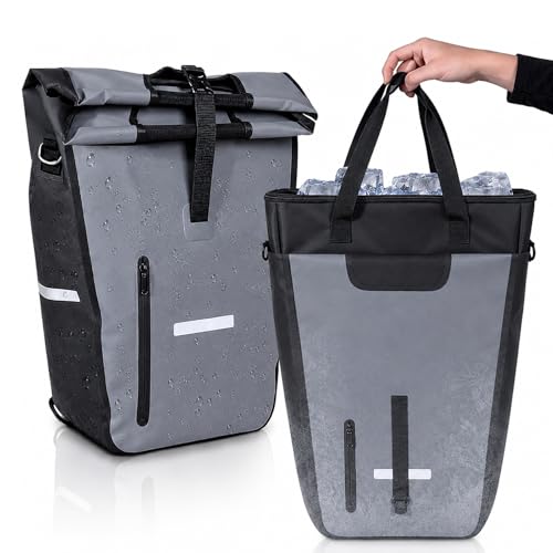 Sacoches de vélo pour porte-bagages sac isotherme amovible sacoche cyclisme voyage