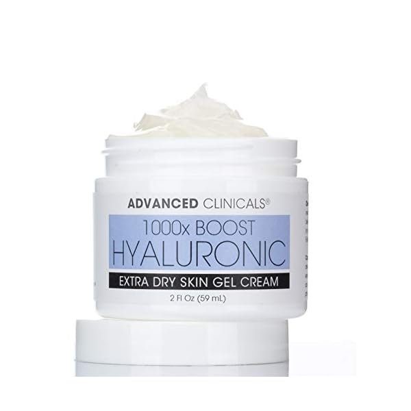 Advanced Clinicals Hyaluronic Acid Facial Cream Hydration Lotion For Face, Moisturizer Skin Care Face Cream For Dry Skin…